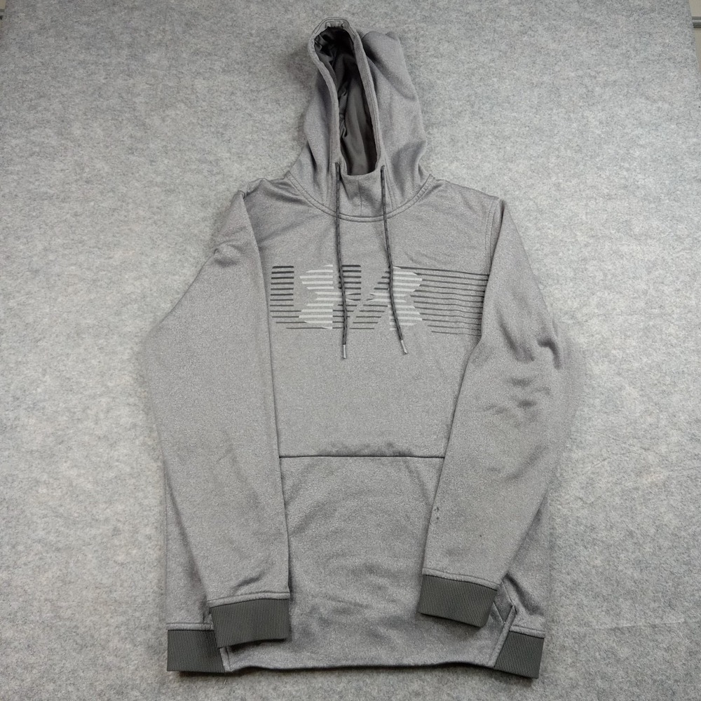 Under Armour Hoodie Mens Small Gray ColdGear Loose Pullover Kangaroo Pocket